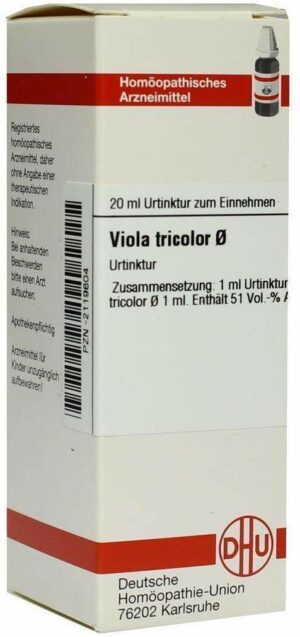 Viola Tricolor Urtinktur Dhu  20 ml Dilution