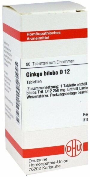 Ginkgo Biloba D6 80 Tabletten