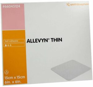 Allevyn Thin 15x15cm Dünne Wundauflage