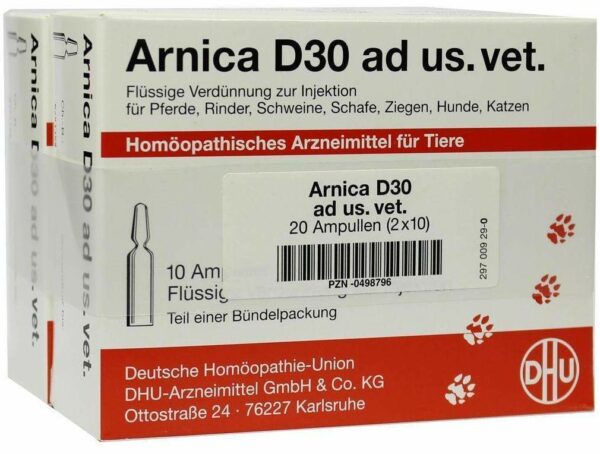 Dhu Arnica D30 Ad Us. vet. 2 X 10 X 5 ml Ampullen