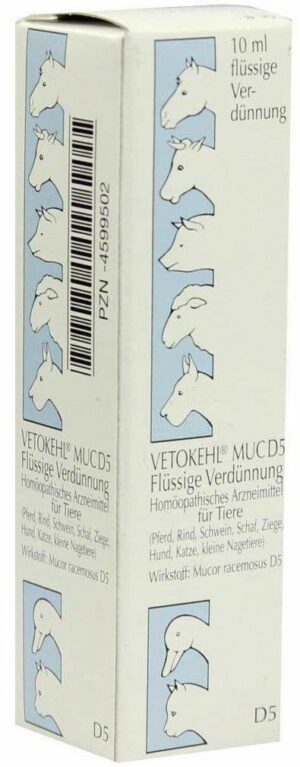 Vetokehl Muc D5 vet. 10 ml Tropfen