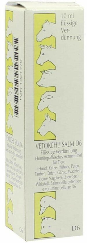 Vetokehl Salm D6 vet. 10 ml Tropfen