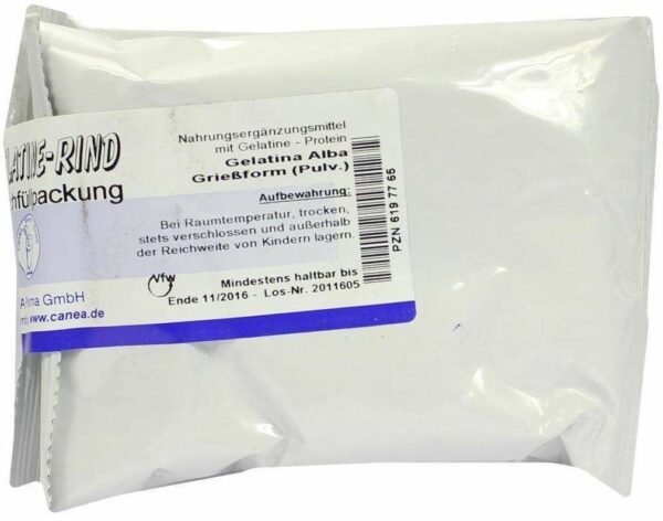 Gelatine Rind Pulver Beutel 250 G Pulver