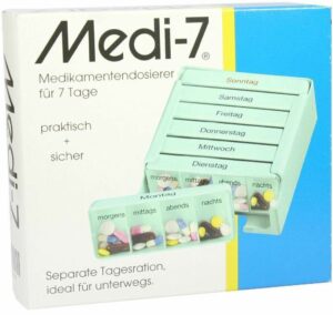 Medi 7 Tage Medikamentendosierer Türkis 1 Stück