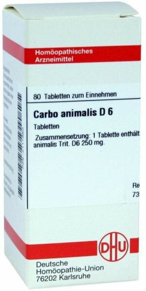 Carbo Animalis D6 80 Tabletten