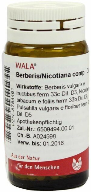 Berberis Nicotiana Comp.20 G Globuli