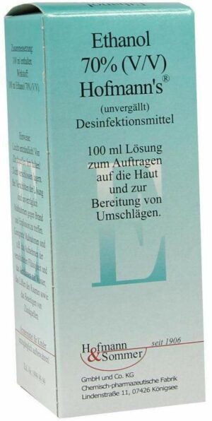 Ethanol 70% Hofmanns 100 ml Lösung