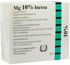 Mg 10% Inresa Injektionslösung 10 X 10 ml