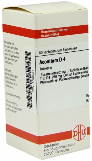 Aconitum D4 80 Tabletten