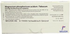 Magnesium Phosphoricum Acidum Tabacum Weleda 8 X 1 ml Ampullen