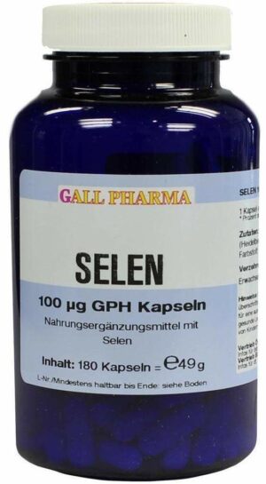 Selen 100 µg Gph Kapseln 180 Kapseln