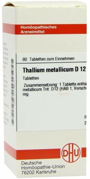 Thallium Metallicum D12 Tabletten 80 Tabletten