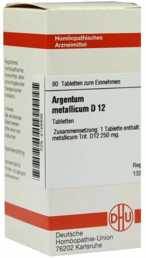Argentum Metallicum D 12 Tabletten