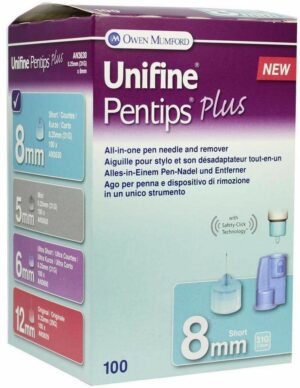Unifine Pentips Plus 8 mm 31 G Kanüle