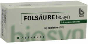 Folsäure 5 mg 50 Tabletten