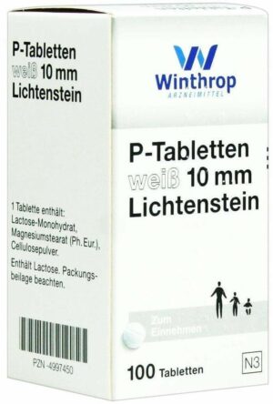 P Tabletten Weiß 10 mm 100 Tabletten