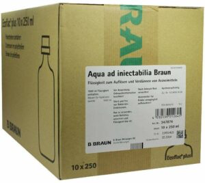 Aqua Ad Injectabilia Braun Ecoflac Plus 10 X 250 Ml...