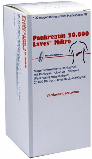 Pankreatin 20000 Laves Mikro Magensaftresistente Kapseln 100...