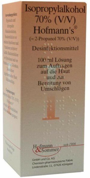 Isopropylalkohol 70% Hofmanns 100 ml Lösung