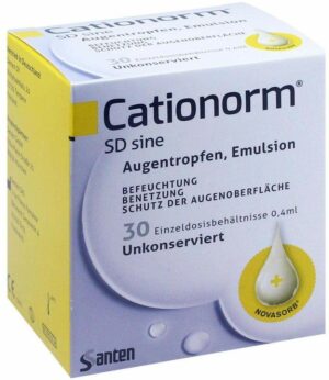 Cationorm Sd Sine Einzeldosispipetten 30 X 0.4 Ml...