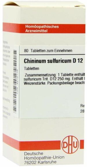 Chininum Sulfuricum D12 80 Tabletten