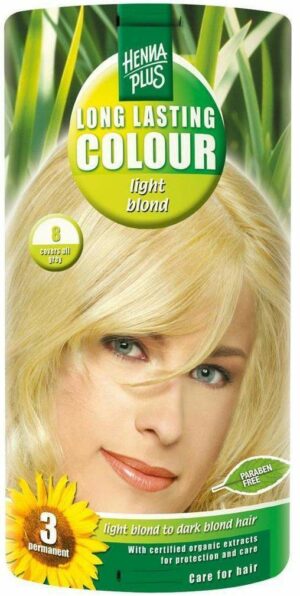 Hennaplus Long Lasting Hellblond Farbe 8