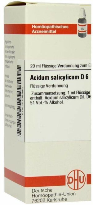 Acidum Salicylicum D 6 20 ml Dilution