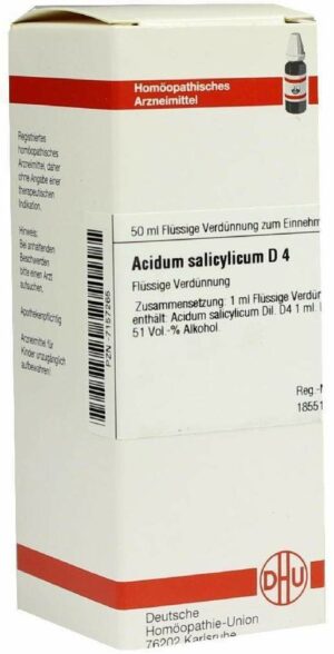 Acidum Salicylicum D4 Dhu 50 ml Dilution