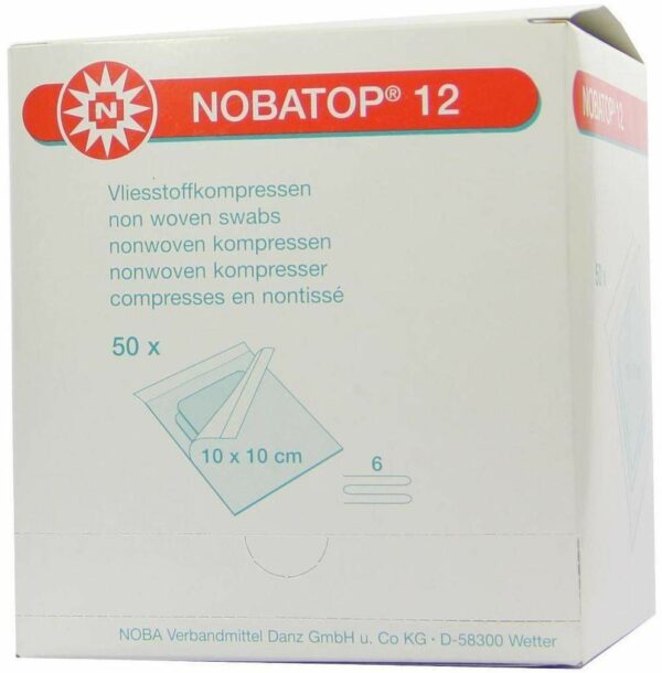 Nobatop 12 Kompressen 10x10cm Steril