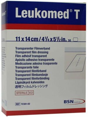 Leukomed 50 Transparente Sterile Pflaster 11 X 14 cm