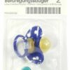 Beruhigungssauger Kieferor. Latex 6 - 18 Monate Blau - Petrol 2...