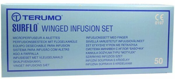 Surflo Perfusionsbesteck 23 G 30 cm Blau