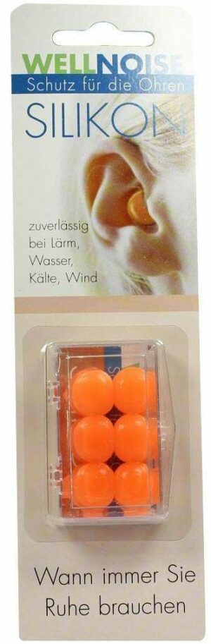 Wellnoise Ohrenstopfen Orange Blister 3 X 2 Stück