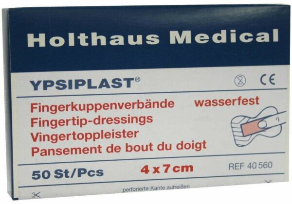 Fingerkuppenverband Ypsiplast 4x7cm Wasserfest Hautfarben 50...