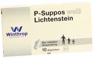 P-Suppos Weiß Lichtenstein 10 Zäpfchen