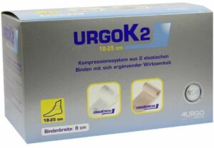 Urgok2 Kompr.System 8 cm Knöchelumfang 18-25 cm 1 Binde