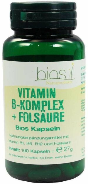 Vitamin B Komplex + Folsäure Bios Kapln