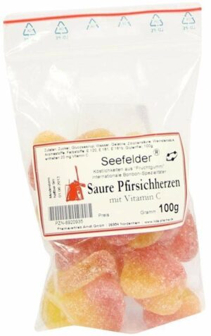 Seefelder Saure Pfirsichherzen Kda 100 G Bonbons