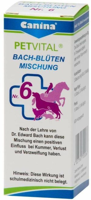 Petvital Bachblüten Nr.6 10 G Globuli Vet