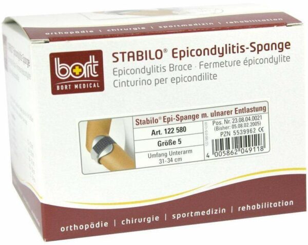 Bort Stabilo Epicondylitis Spange Gr.5 Grau