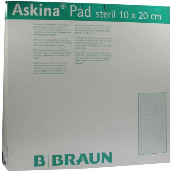 Askina Pad Wundauflage 20x10cm Nichthaftend