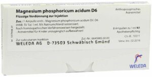 Magnesium Phosphoricum Acidum D 6 Weleda 8 X 1 ml Ampullen