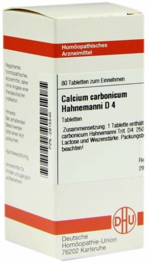 Calcium Carbonicum Hahnemanni D4 80 Tabletten