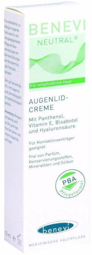 Benevi Neutral Augenlidcreme 15 G