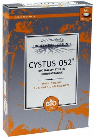 Cystus 052 Bio 66 Halspastillen Honig Orange