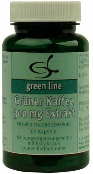 Grüner Kaffee 300 mg Extrakt 60 Kapseln