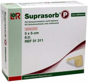 Suprasorb P Pu-Schaumv.5x5 cm Nicht Kleb