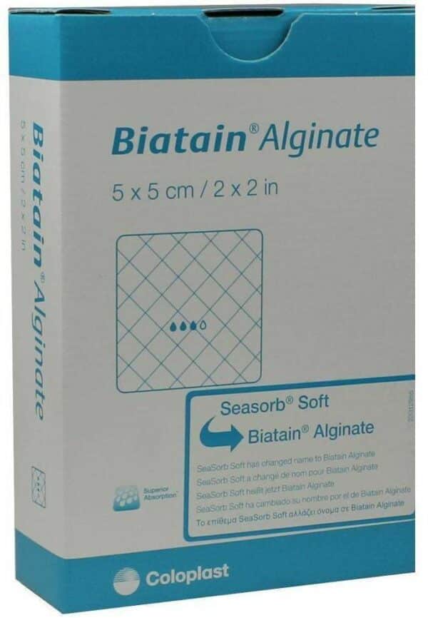 Biatain Alginate Kompressen 5 X 5 cm 10 Verbände