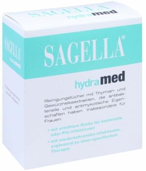 Sagella Hydramed Intimwaschlotion 10 Tücher