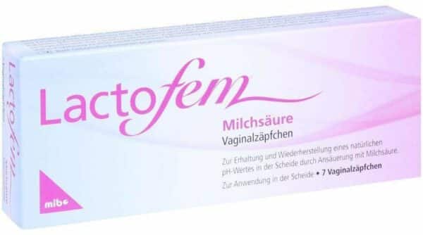 Lactofem Milchsäure 7 Vaginalzäpfchen